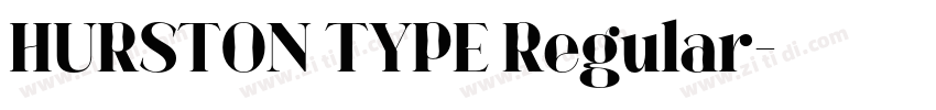 HURSTON TYPE Regular字体转换